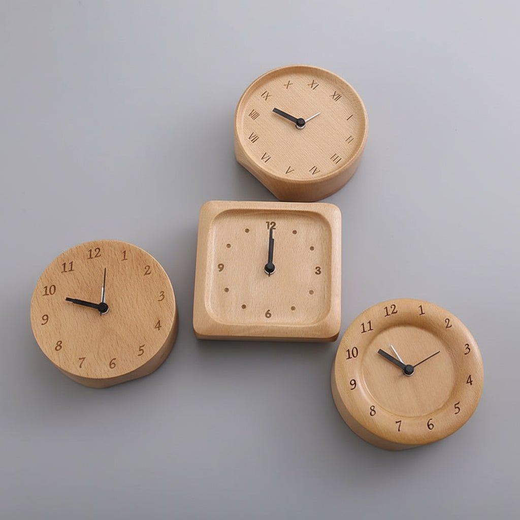 Beechwood Alarm Clock – Quiet Movement, Minimal Design