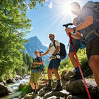 Foldable Aluminum Telescopic Hiking Stick