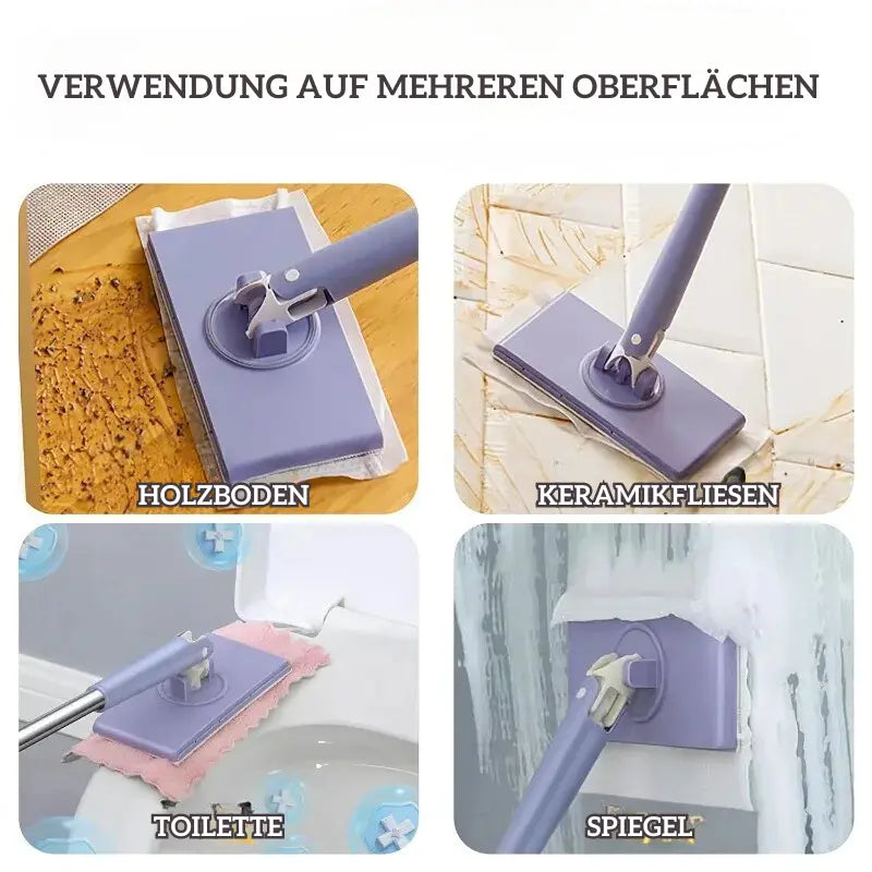 Tuchwechselnder Mini-Wischmopp (Mit 100 Reinigungsblättern) Mivoza Deutschland