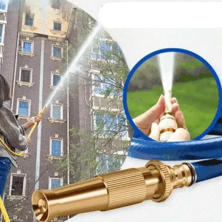 High-Pressure Adjustable Spray Nozzle with Mounting Kit