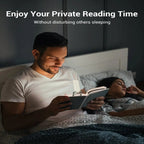 USB wiederaufladbare Leselampe — Perfekt für nächtliches Lesen ohne Störung Mivoza Deutschland