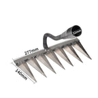 Gartenharke aus Kohlenstoffstahl – wählbar mit 4 bis 7 Zähnen