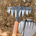 Gartenharke aus Kohlenstoffstahl – wählbar mit 4 bis 7 Zähnen