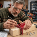 Aluminum Woodworking Square with Drill Guide Holes – 90° and 45°