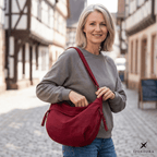 Leichte Nylon-Umhängetasche mit Fächeraufteilung