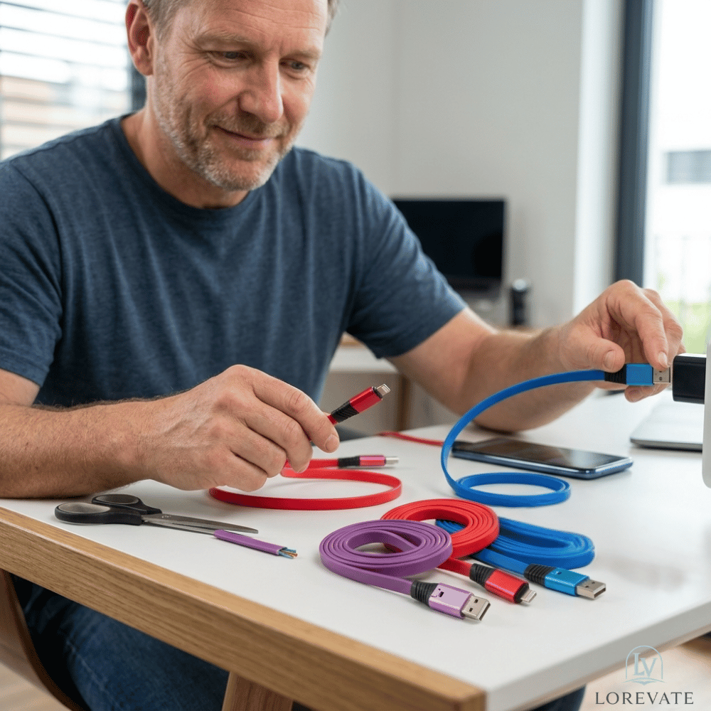 Adjustable Charging Cable – Customizable Length for All Devices
