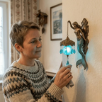 Handcrafted Mermaid Wall Light with LED Lighting