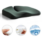 Ergonomic Memory Foam Seat Cushion with Tailbone Relief