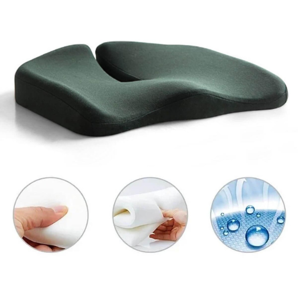 Sitzkissen Ergonomisch Memory Foam mit Steißbein-Entlastung