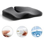 Ergonomic Memory Foam Seat Cushion with Tailbone Relief