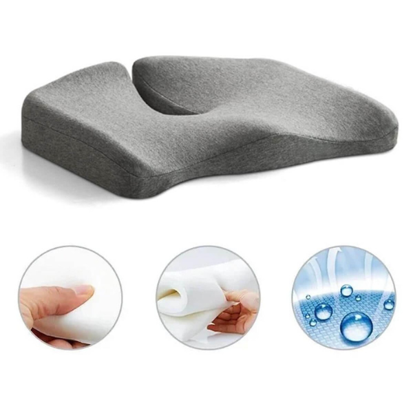 Sitzkissen Ergonomisch Memory Foam mit Steißbein-Entlastung