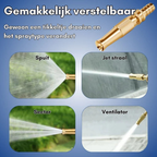 High-Pressure Adjustable Spray Nozzle with Mounting Kit