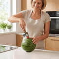 Melon slicer with stainless steel blade