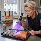 UV-Taschenlampe 365nm – Lebensmittelkontrolle und Hygiene