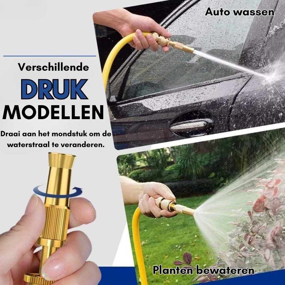 High-Pressure Adjustable Spray Nozzle with Mounting Kit