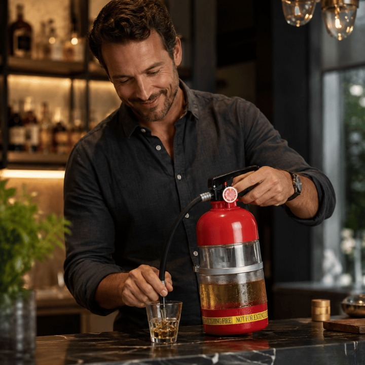 Beverage dispenser fire extinguisher design 2 liters