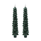 LED-Weihnachtsbaum-Kerze mit Flammeneffekt und Fernbedienung