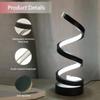 Spiral-LED-Tischlampe – Dimmbar mit Touchsteuerung