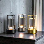 Kabellose LED-Tischlampe mit Dimmer – Skandinavisches Design
