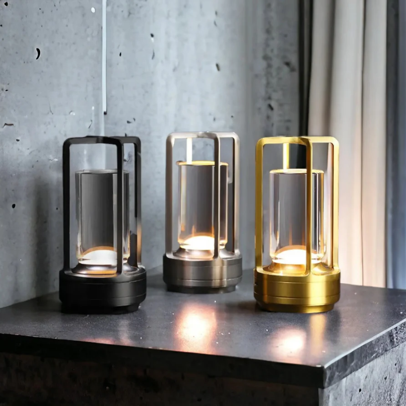 Kabellose LED-Tischlampe mit Dimmer – Skandinavisches Design