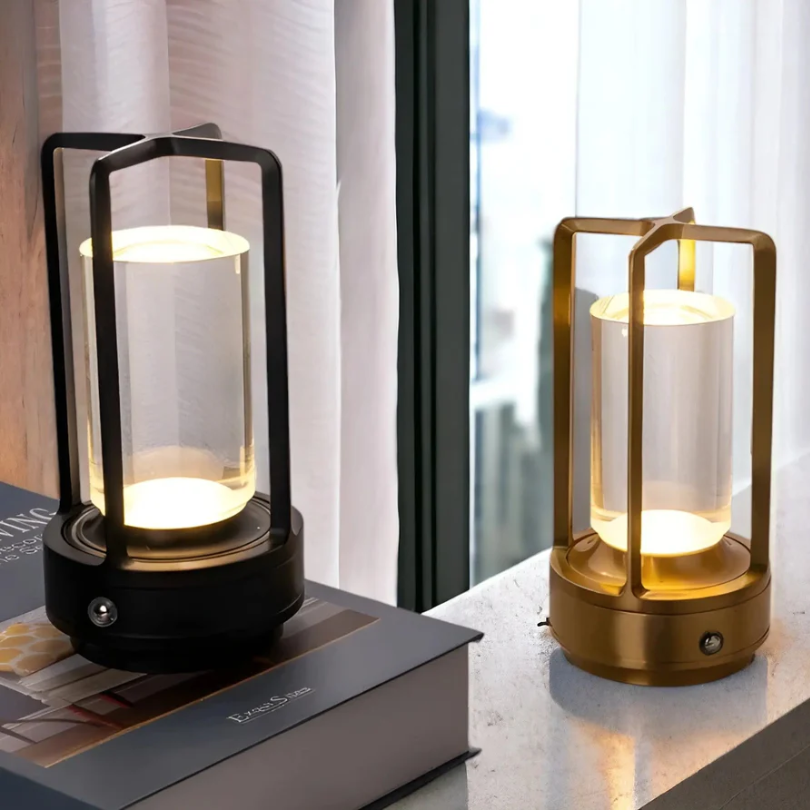 Kabellose LED-Tischlampe mit Dimmer – Skandinavisches Design