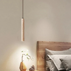 Travertine LED Pendant Light – Minimalist Wabi-Sabi Style, Warm White