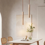 Travertine LED Pendant Light – Minimalist Wabi-Sabi Style, Warm White