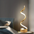 Spiralförmige LED-Tischlampe mit Dimmer – Modernes Design 19W