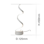 Spiralförmige LED-Tischlampe mit Dimmer – Modernes Design 19W