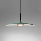 Moderne Weiße Metall-Hängeleuchte – LED, Höhenverstellbar