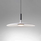Moderne Weiße Metall-Hängeleuchte – LED, Höhenverstellbar