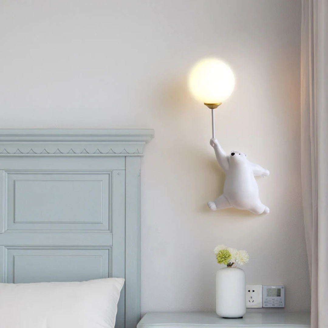 LED Wandleuchte Bär – Warmweißes Licht für Kinderzimmer