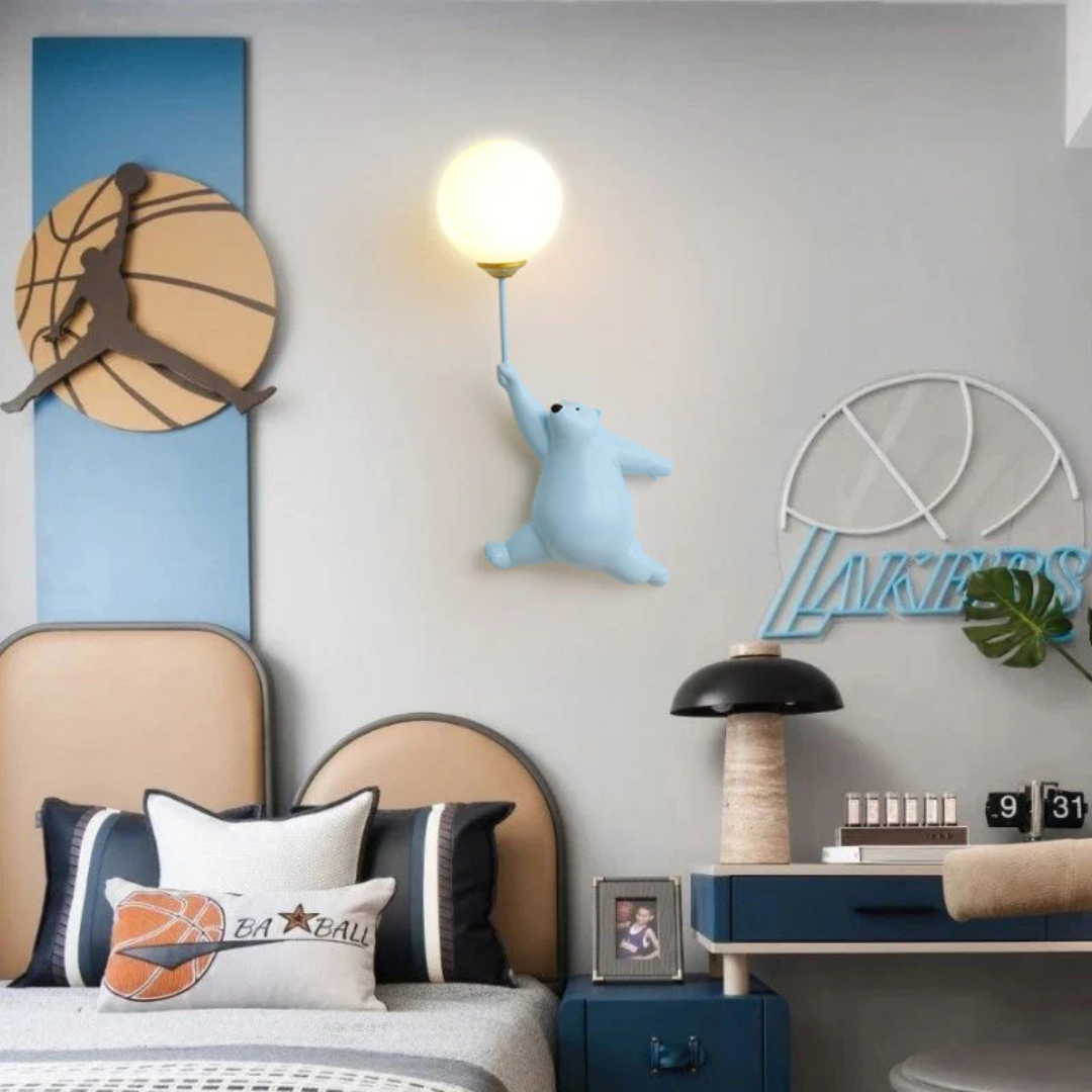 LED Wandleuchte Bär – Warmweißes Licht für Kinderzimmer