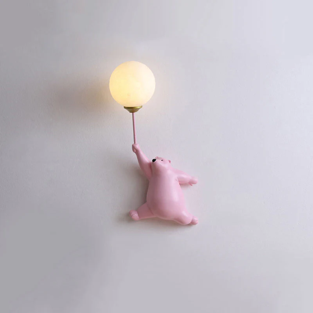 LED Wandleuchte Bär – Warmweißes Licht für Kinderzimmer