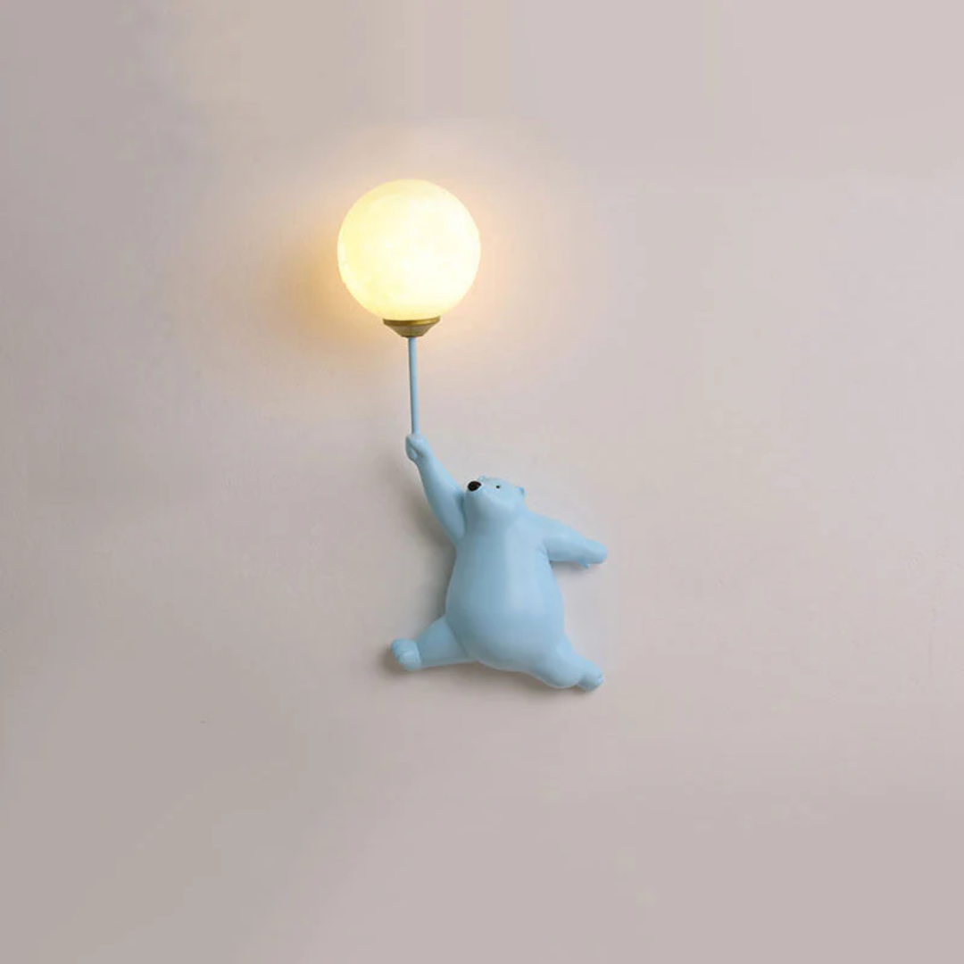 LED Wandleuchte Bär – Warmweißes Licht für Kinderzimmer