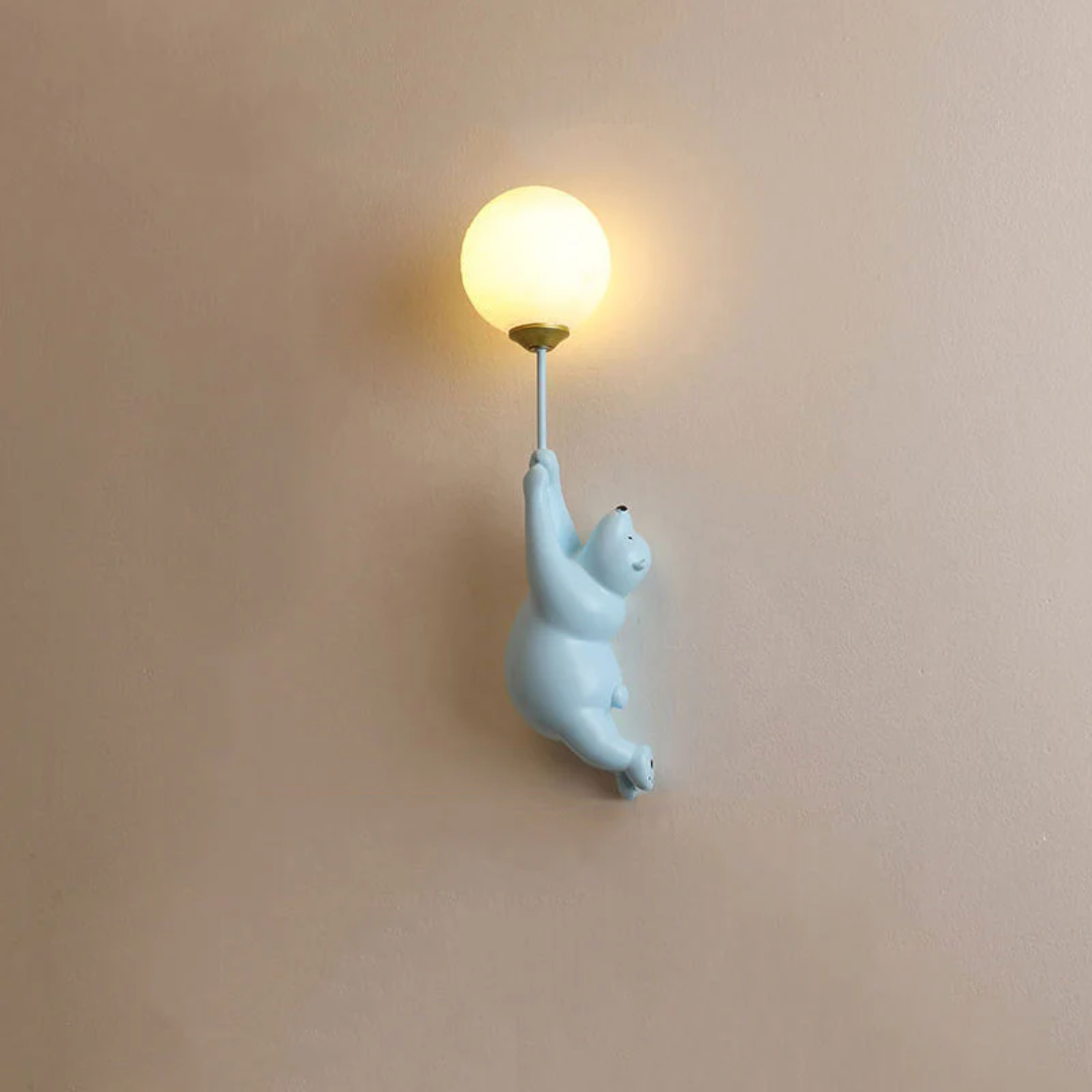 LED Wandleuchte Bär – Warmweißes Licht für Kinderzimmer