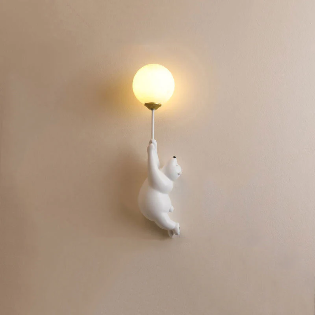 LED Wandleuchte Bär – Warmweißes Licht für Kinderzimmer