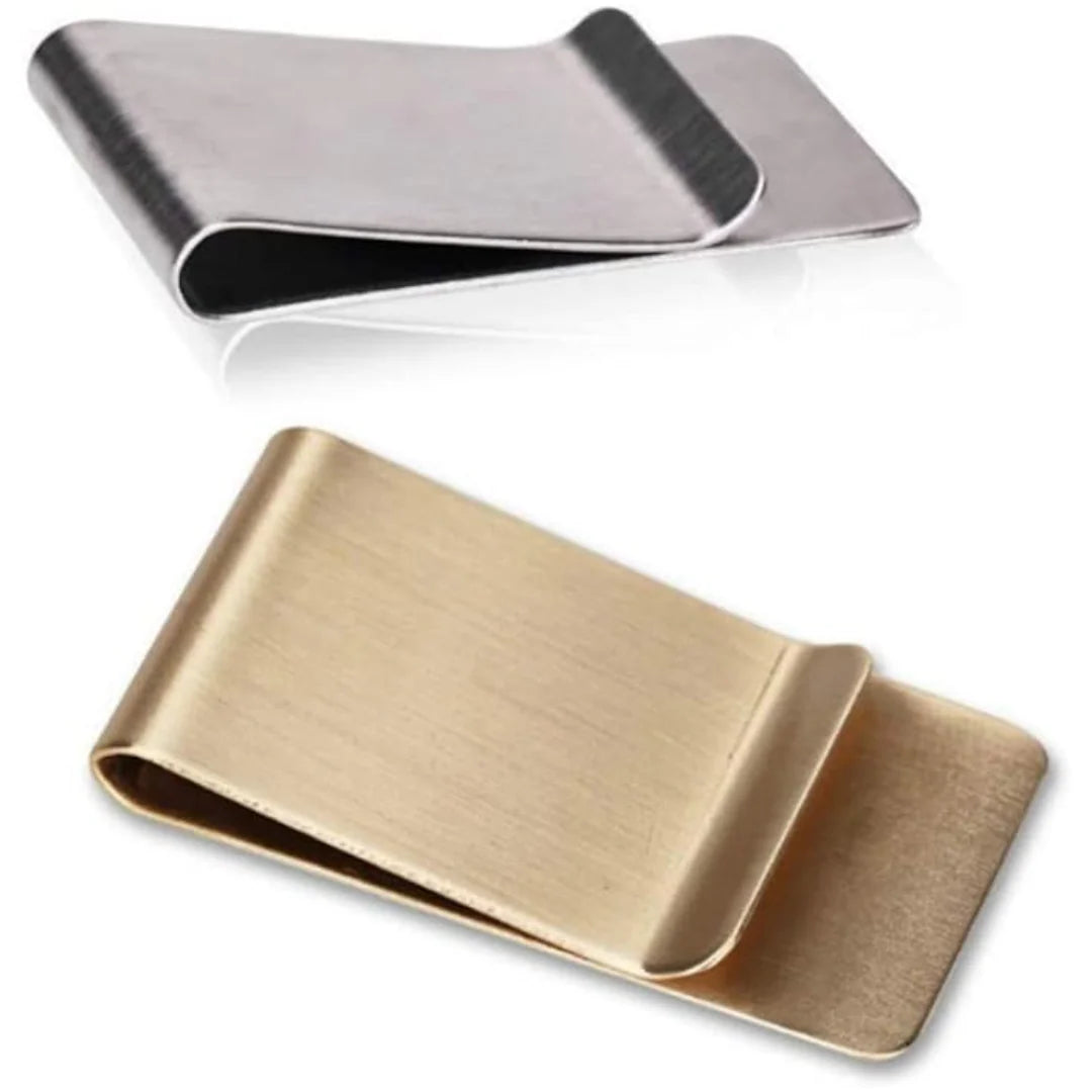 Slim Money Clip with Card Holder – 2-Pack