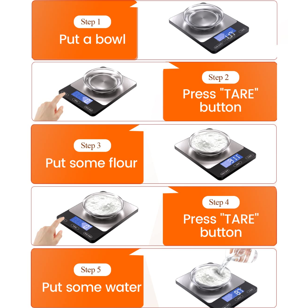 Digital Kitchen Scale with LCD Display – Up to 15 kg