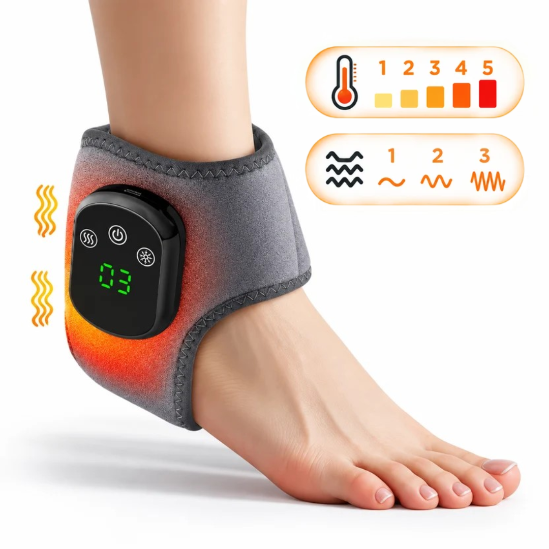 Wärme- und Vibrationsmassagegerät mit LED-Anzeige