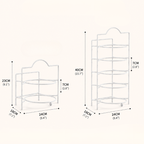 Küchen-Vorbereitungsregal mehrstufig mit Tablett-Organizer