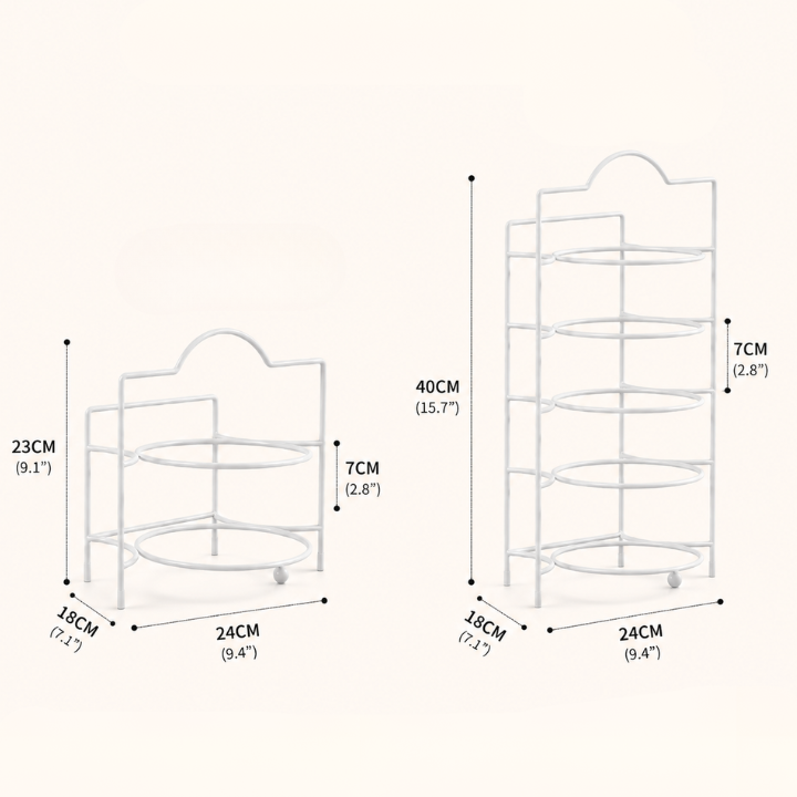 Küchen-Vorbereitungsregal mehrstufig mit Tablett-Organizer