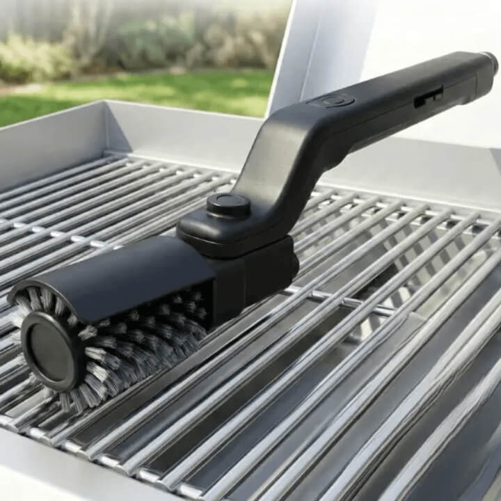 Elektrische Grillbürste – Akku-betrieben, Rotierender Kopf, Kein Schrubben