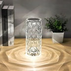 LED Touch Lampe Kristalloptik mit 16 Farben