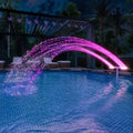Solar Pool Fountain with RGB LED Light – Double Arch, Remote Control