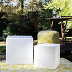 LED cube light for garden and terrace with remote control