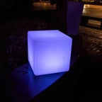LED cube light for garden and terrace with remote control