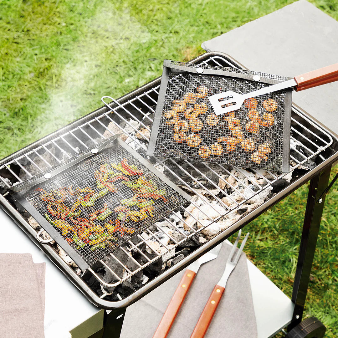Non-stick grill bags 2-piece set – Grill vegetables and seafood easily