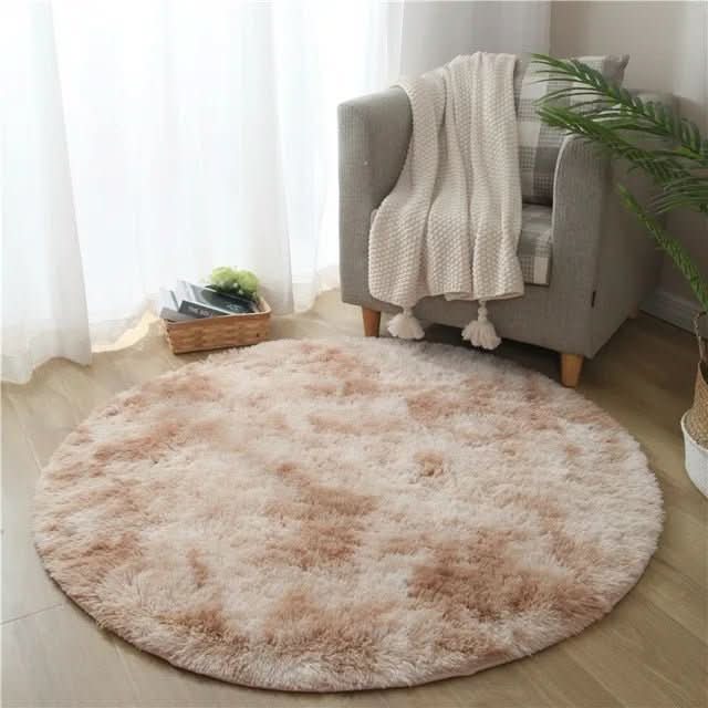 Hochflor Rundteppich mit Plüschoberfläche – Ultraweich