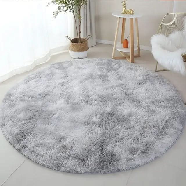 Hochflor Rundteppich mit Plüschoberfläche – Ultraweich